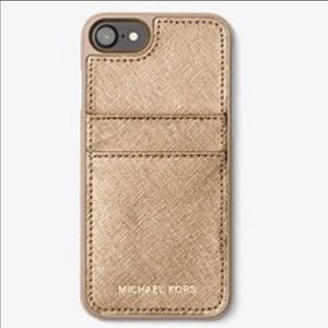 Rose gold leather Michael Kors IPhone 7/8 case